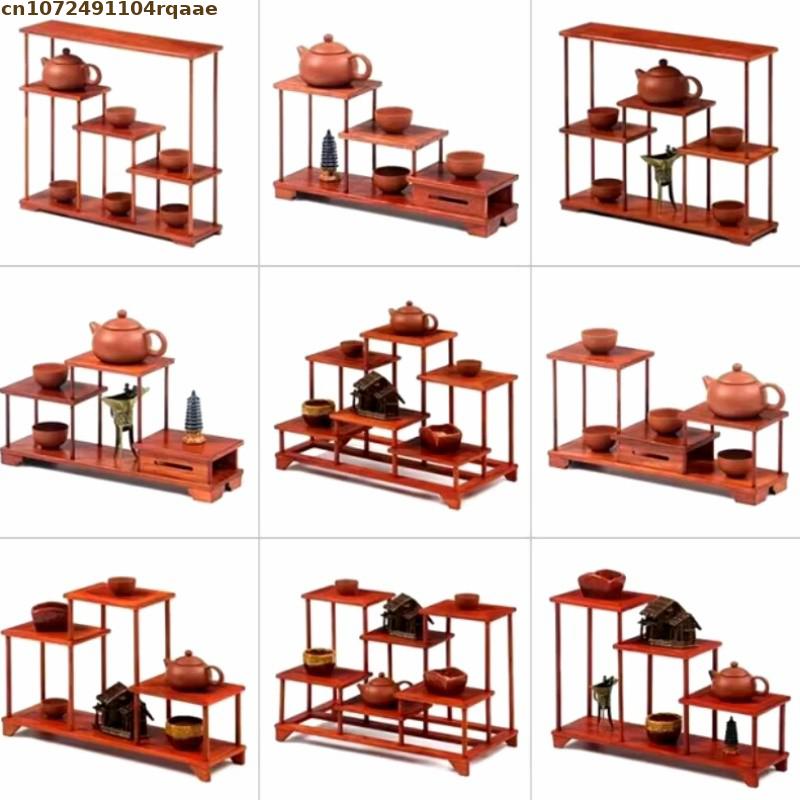 Bonsai Garden Display Stands - حامل وعاء الزهور الخشبي نبات بونساي