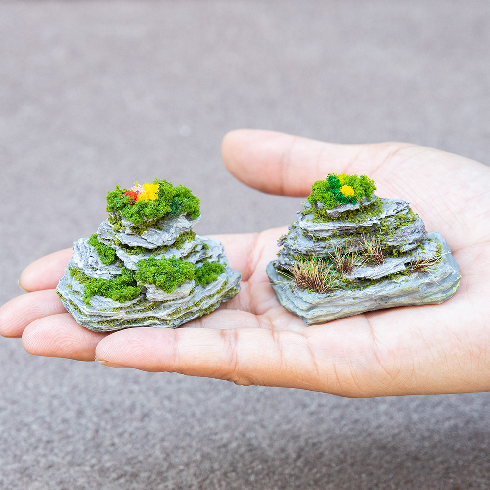 Bonsai Garden Layout - منحوتات راتنجية مصغرة لتزيين الحدائق والمناظر