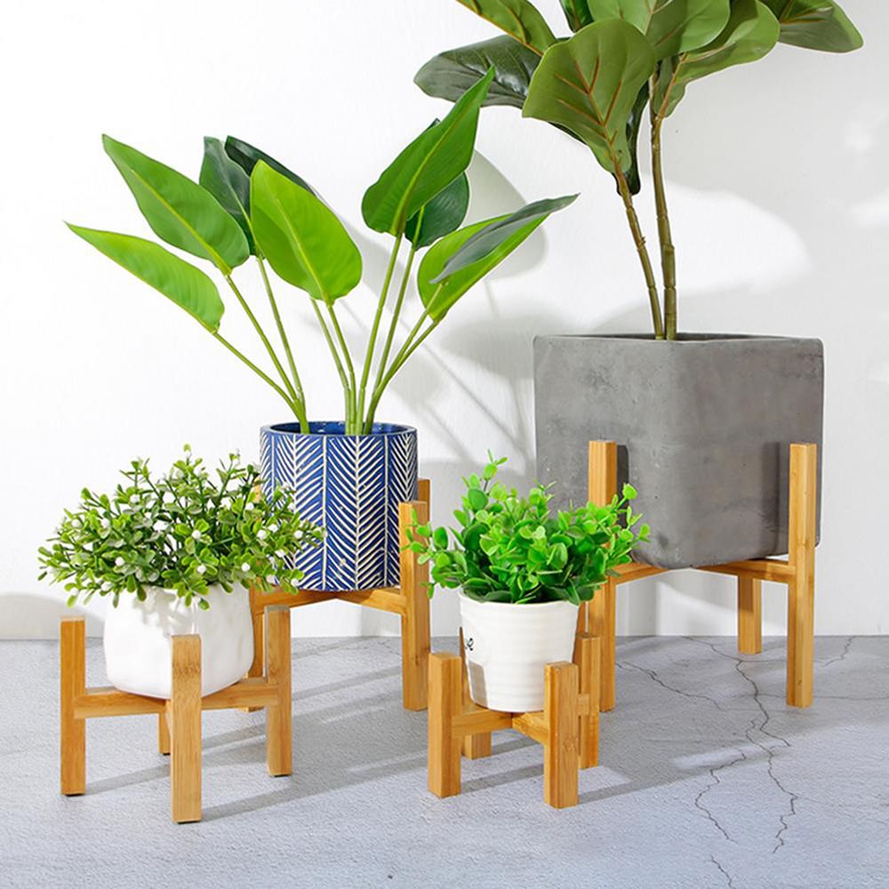Bonsai Garden Display Stands - حامل أصيص زهور خشبي للديكور المنزلي
