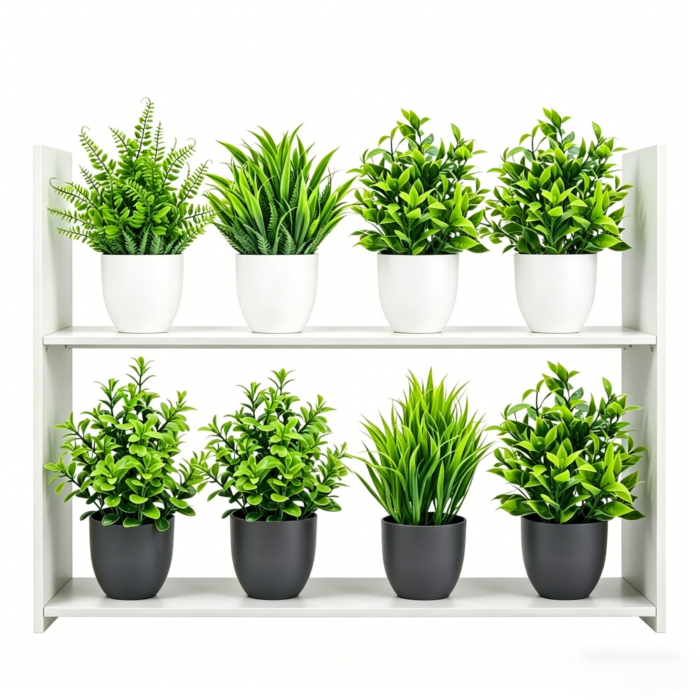 Bonsai Gardenia - مجموعة من 4 نباتات اصطناعية صغيرة