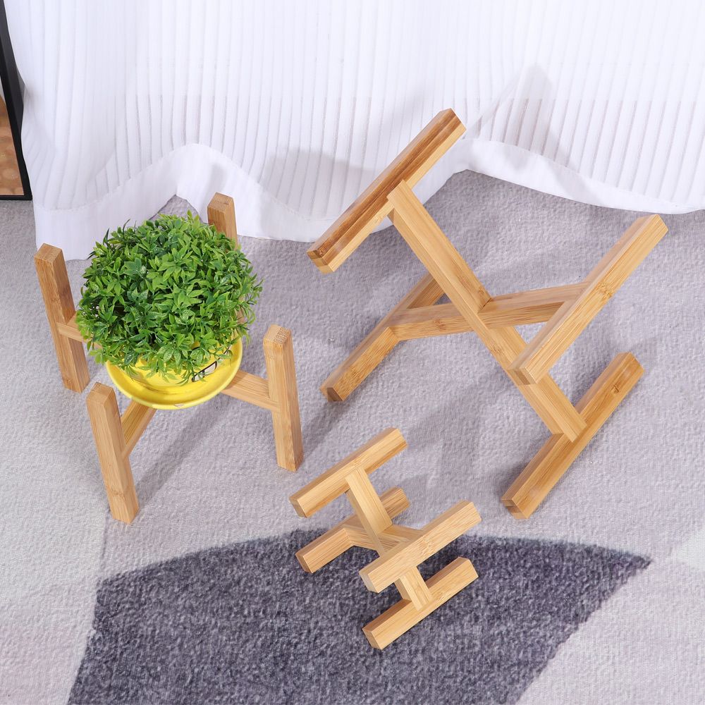 حامل أصيص زهور خشبي للديكور ال - مراجعة Bonsai Garden Display Stands وسعره