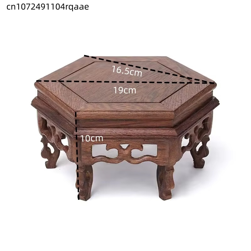 حامل نباتات خشبي سداسي الشكل،  - مراجعة Bonsai Garden Display Stands وسعره