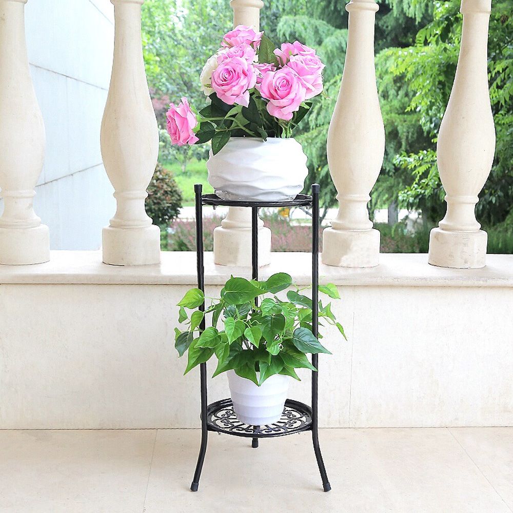 2 الطبقة زارع أنيق عرض حديقة ف - مراجعة Bonsai Garden Display Stands وسعره